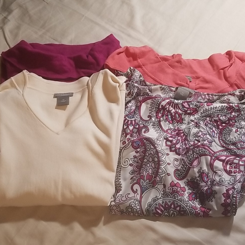 Four Ann Taylor Blouses Bundle